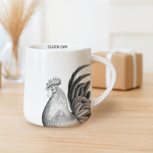 Pavilion Gift Company Cluck Off 17 Oz Mug
