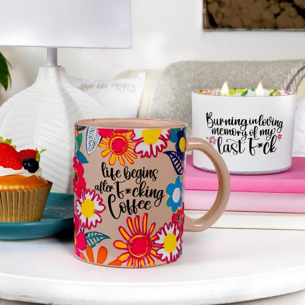 Pavilion Gift Company Coffee 18 Oz Glass Mug