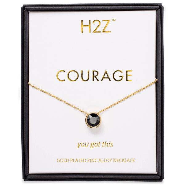 pavilion gift company Courage Jet 16"-17.5" Necklace