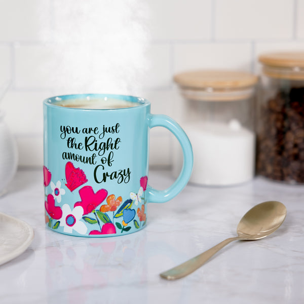 Pavilion Gift Company Crazy 18 Oz Glass Mug