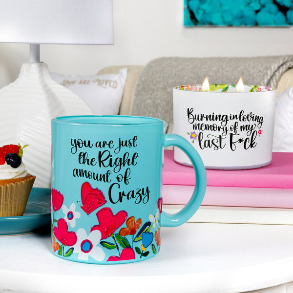 Pavilion Gift Company Crazy 18 Oz Glass Mug