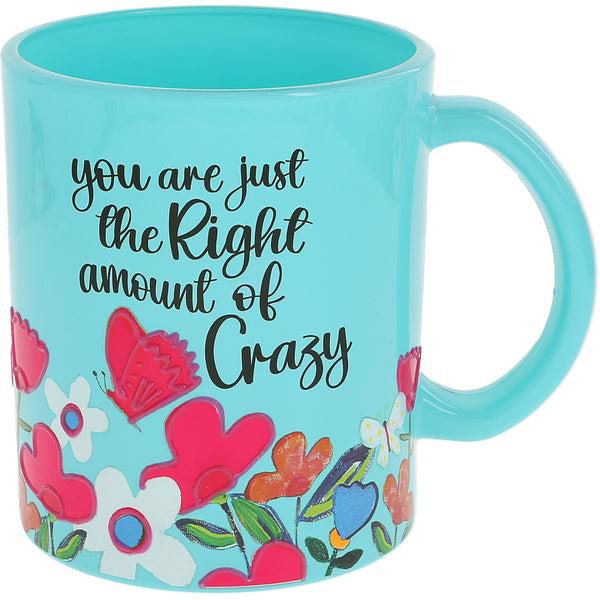 pavilion gift company Crazy 18 oz Glass Mug