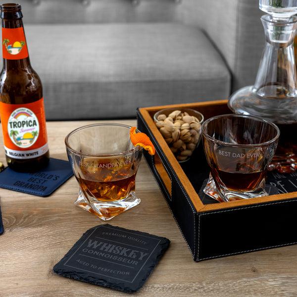 Pavilion Gift Company Dad Rocks Glass Gift Box