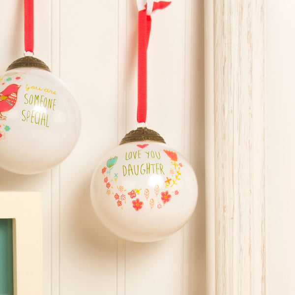 Pavilion Gift Company Daughter 80mm Glass Ornament