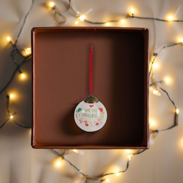 Pavilion Gift Company Daughter 80mm Glass Ornament