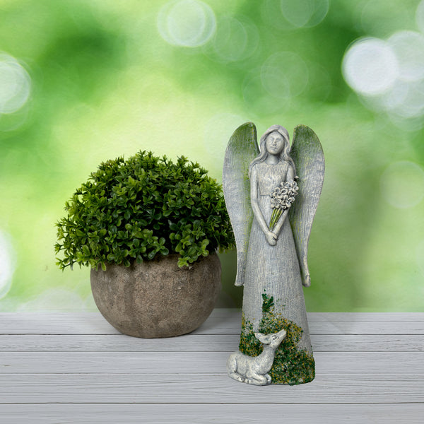 Pavilion Gift Company Deer 7.25" Angel With Deer
