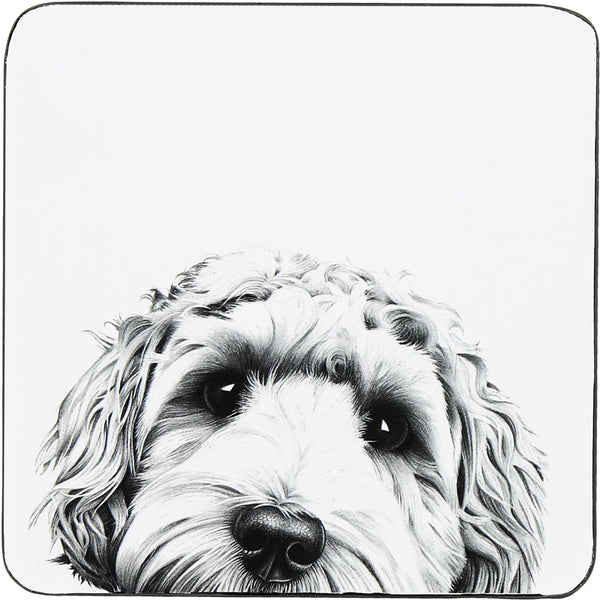 pavilion gift company Dog 4.25" Coaster