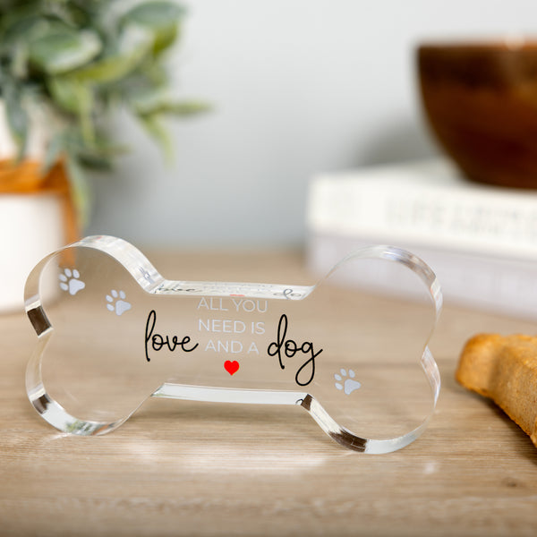 Pavilion Gift Company Dog 5.5" Acrylic Bone Plaque
