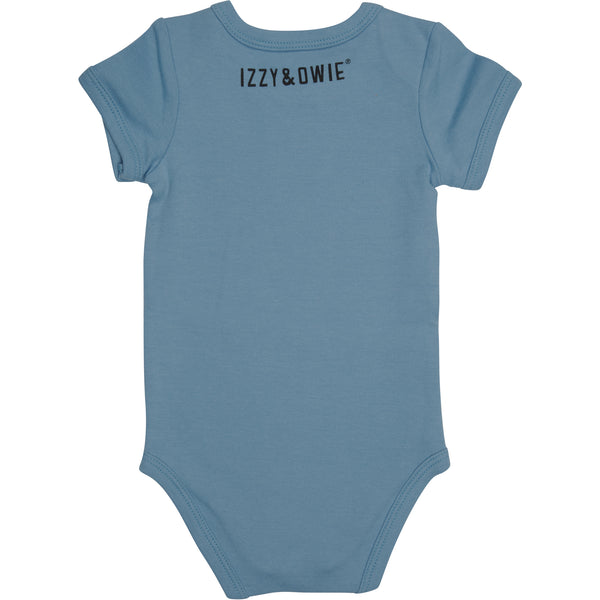 Pavilion Gift Company Dog 6-12 Months Blue Onesie