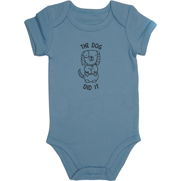 pavilion gift company Dog 6-12 Months Blue Onesie