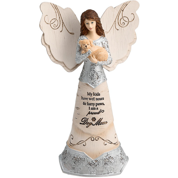 pavilion gift company Dog Mom 6" Angel Holding Dog