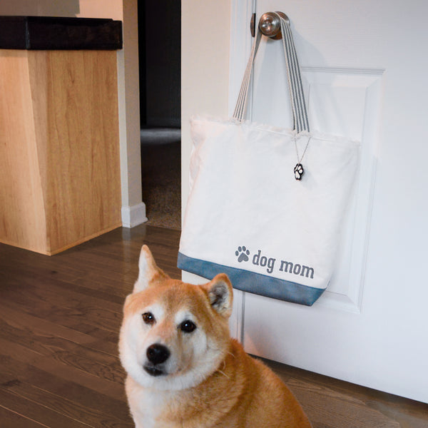 Pavilion Gift Company Dog Mom Canvas Tote Bag