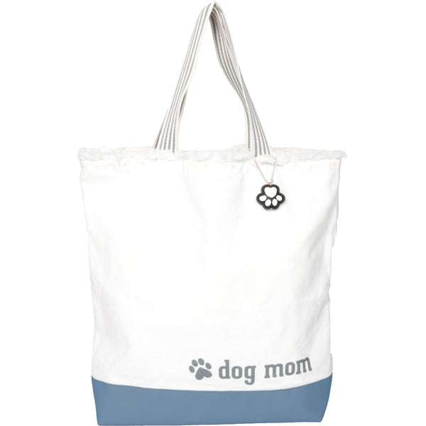 pavilion gift company Dog Mom Canvas Tote Bag