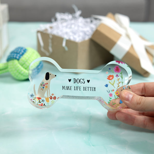 Pavilion Gift Company Dogs 5.5" Acrylic Bone Plaque