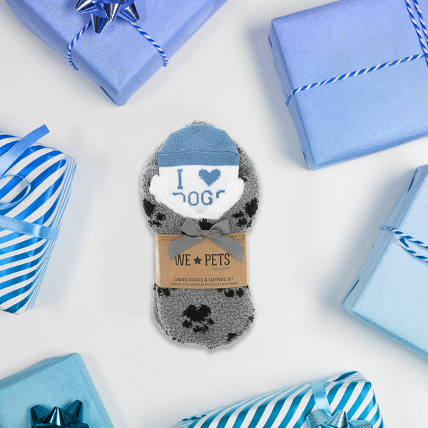 Pavilion Gift Company Dogs Slipper Sock Gift Set