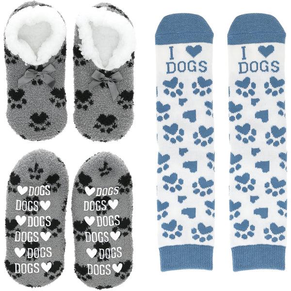 pavilion gift company Dogs Slipper Sock Gift Set