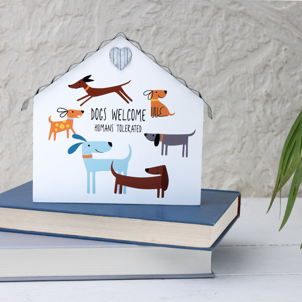 Pavilion Gift Company Dogs Welcome 6" MDF Plaque