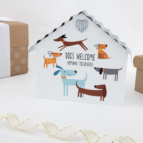 Pavilion Gift Company Dogs Welcome 6" MDF Plaque
