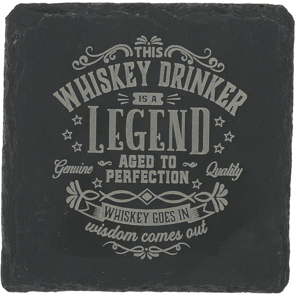 pavilion gift company Drinker 4" Slate Coaster