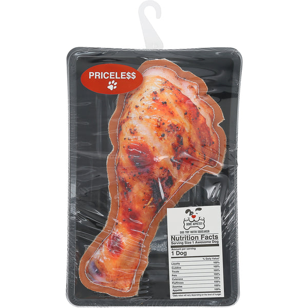pavilion gift company Drumstick 7" Canvas Dog