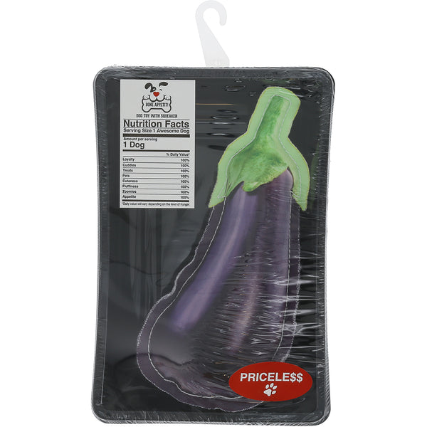 pavilion gift company Eggplant 7.5" Canvas Dog