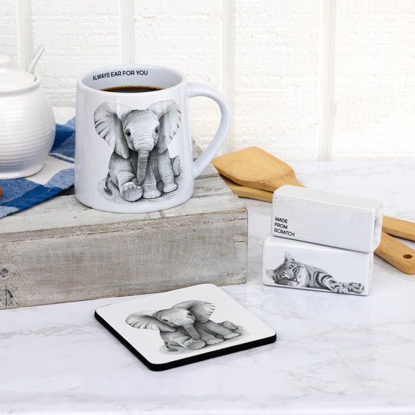 Pavilion Gift Company Elephant 4.25" Coaster