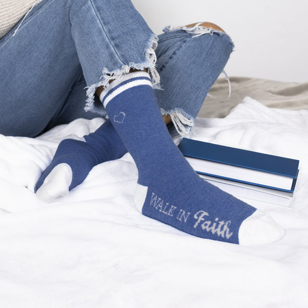 Pavilion Gift Company Faith Ladies Crew Socks