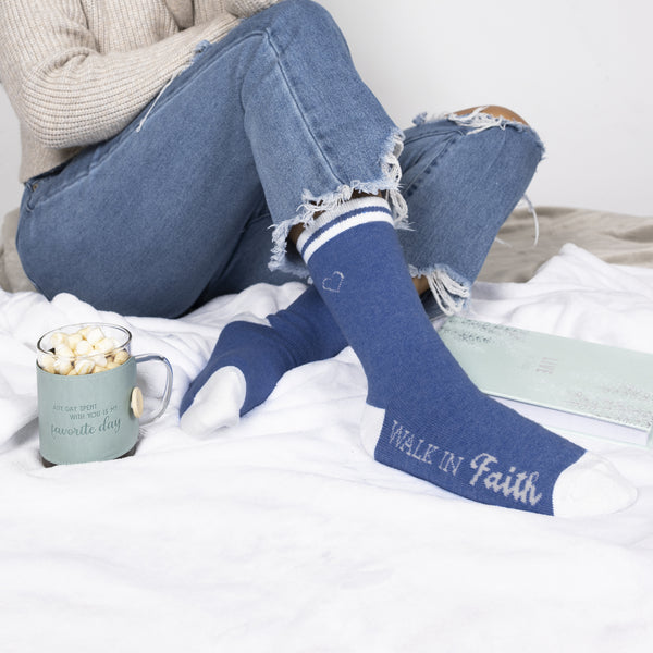 Pavilion Gift Company Faith Ladies Crew Socks