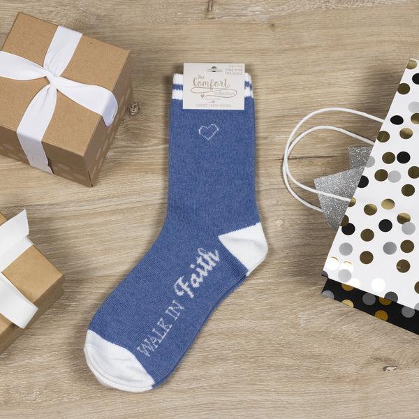 Pavilion Gift Company Faith Ladies Crew Socks