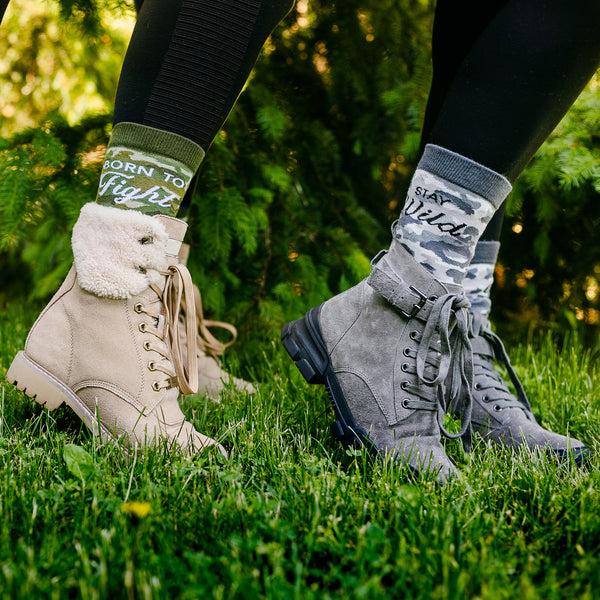 Pavilion Gift Company Fight S-M Cotton Blend Sock