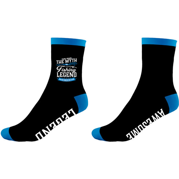 pavilion gift company Fishing Bamboo Crew Socks