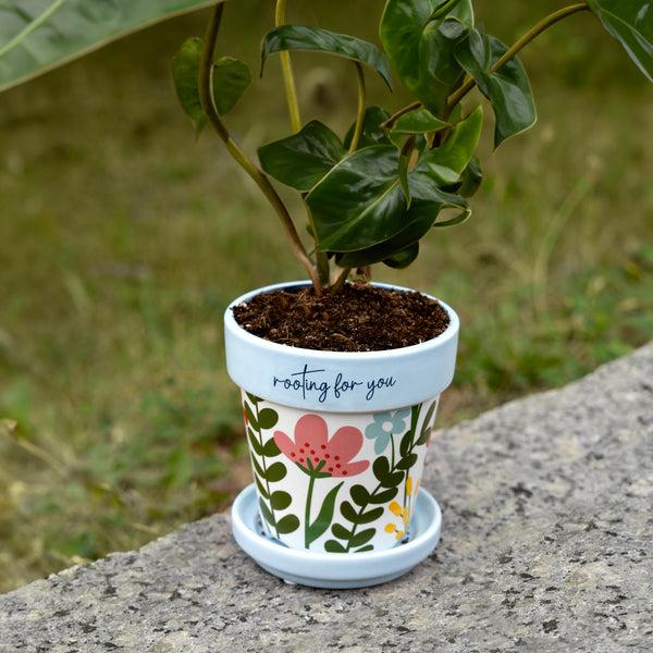 Pavilion Gift Company For You 4" Planter With Tray