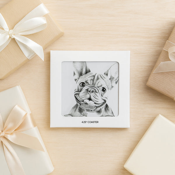 Pavilion Gift Company Frenchie 4.25" Coaster
