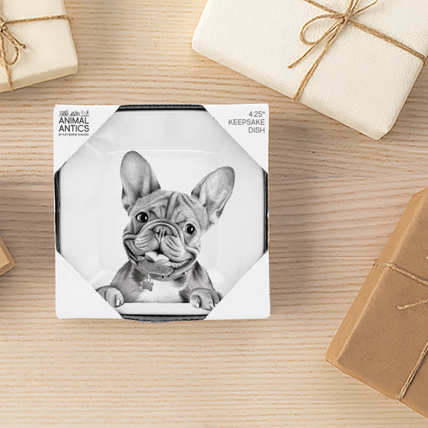 Pavilion Gift Company Frenchie 4.25" Keepsake Dish