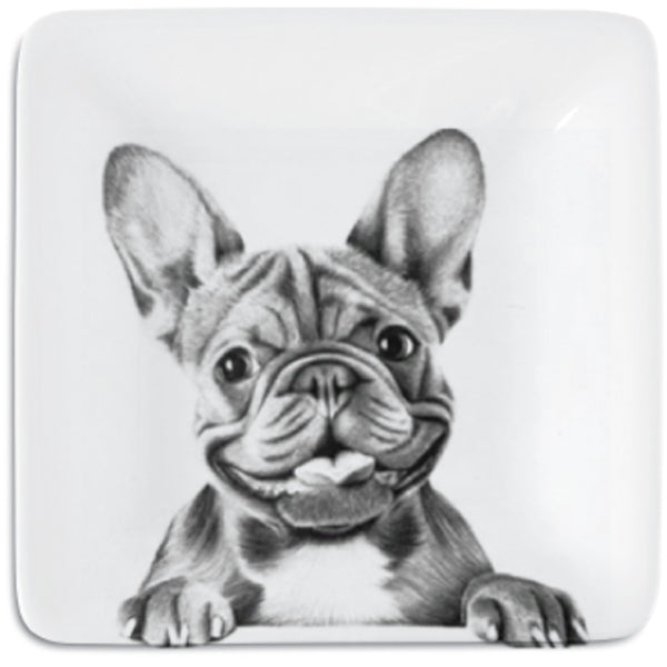 pavilion gift company Frenchie 4.25" Keepsake Dish