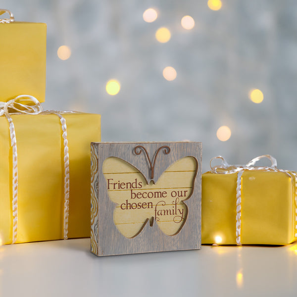 Pavilion Gift Company Friend 4.5" Butterfly Plaque