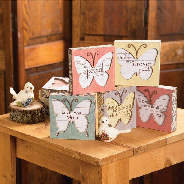 Pavilion Gift Company Friend 4.5" Butterfly Plaque