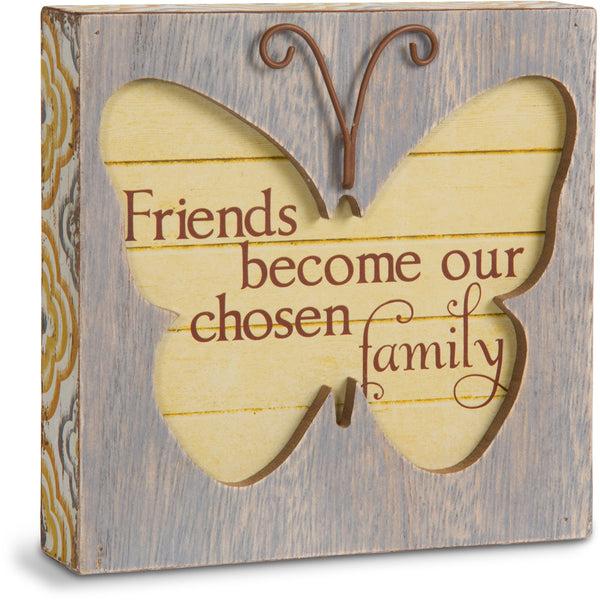 pavilion gift company Friend 4.5" Butterfly Plaque
