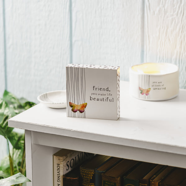 Pavilion Gift Company Friend 4.5" Plaque