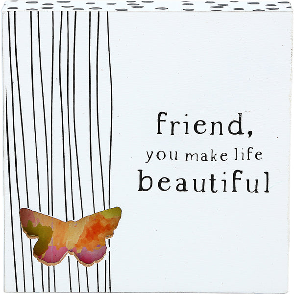pavilion gift company Friend 4.5" Plaque
