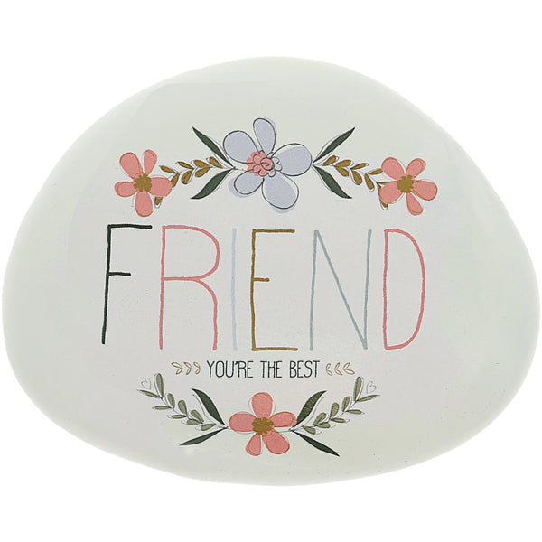 pavilion gift company Friend 4" Garden Stone