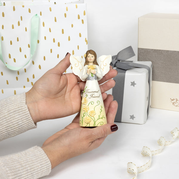 Pavilion Gift Company Friend 5" Angel Holding Roses