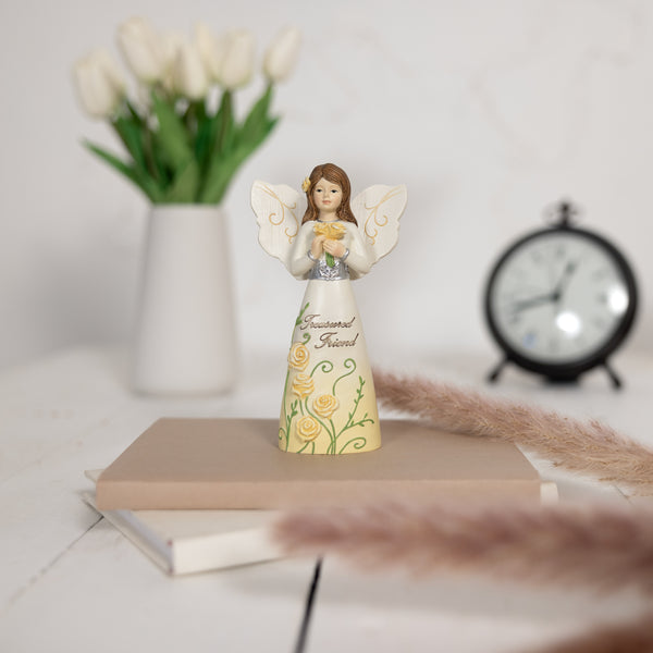 Pavilion Gift Company Friend 5" Angel Holding Roses