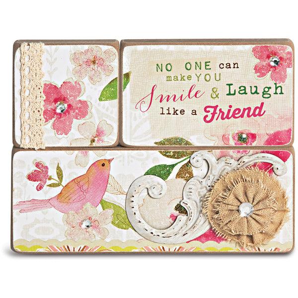 pavilion gift company Friends 3 Piece Plaque Set