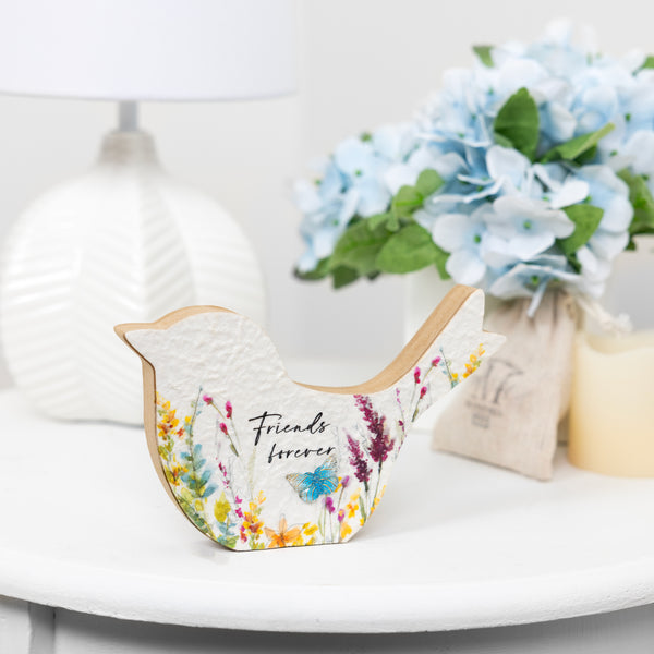 Pavilion Gift Company Friends 4" MDF Bird Plaque