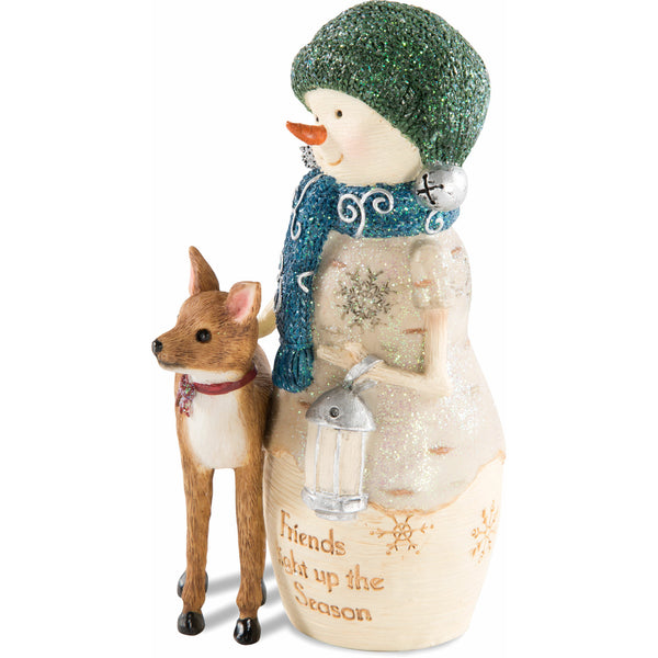 Pavilion Gift Company Friends 5" Snowman With Deer