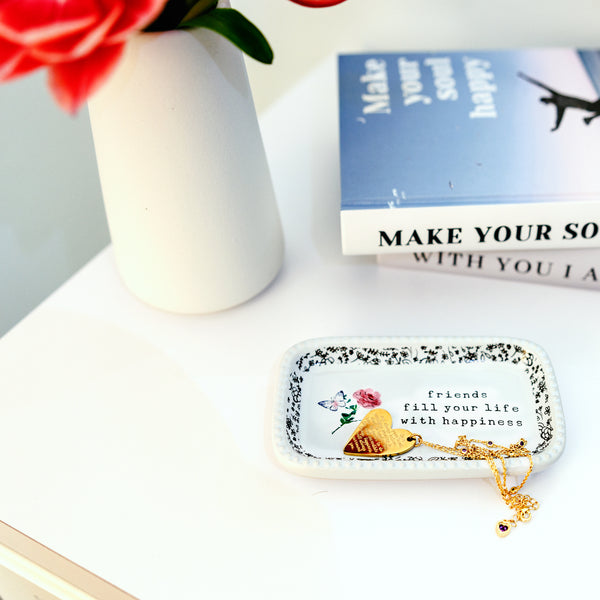 Pavilion Gift Company Friends 5" X 3" Keepsake Dish