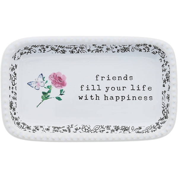 pavilion gift company Friends 5" x 3" Keepsake Dish