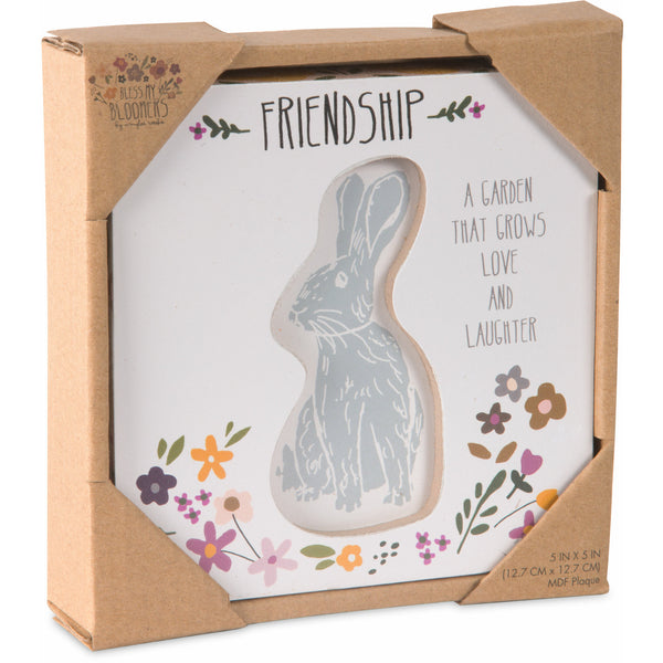 Pavilion Gift Company Friendship 5" X 5" Plaque
