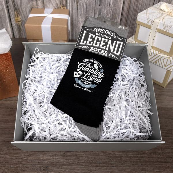 Pavilion Gift Company Gambling Bamboo Crew Socks